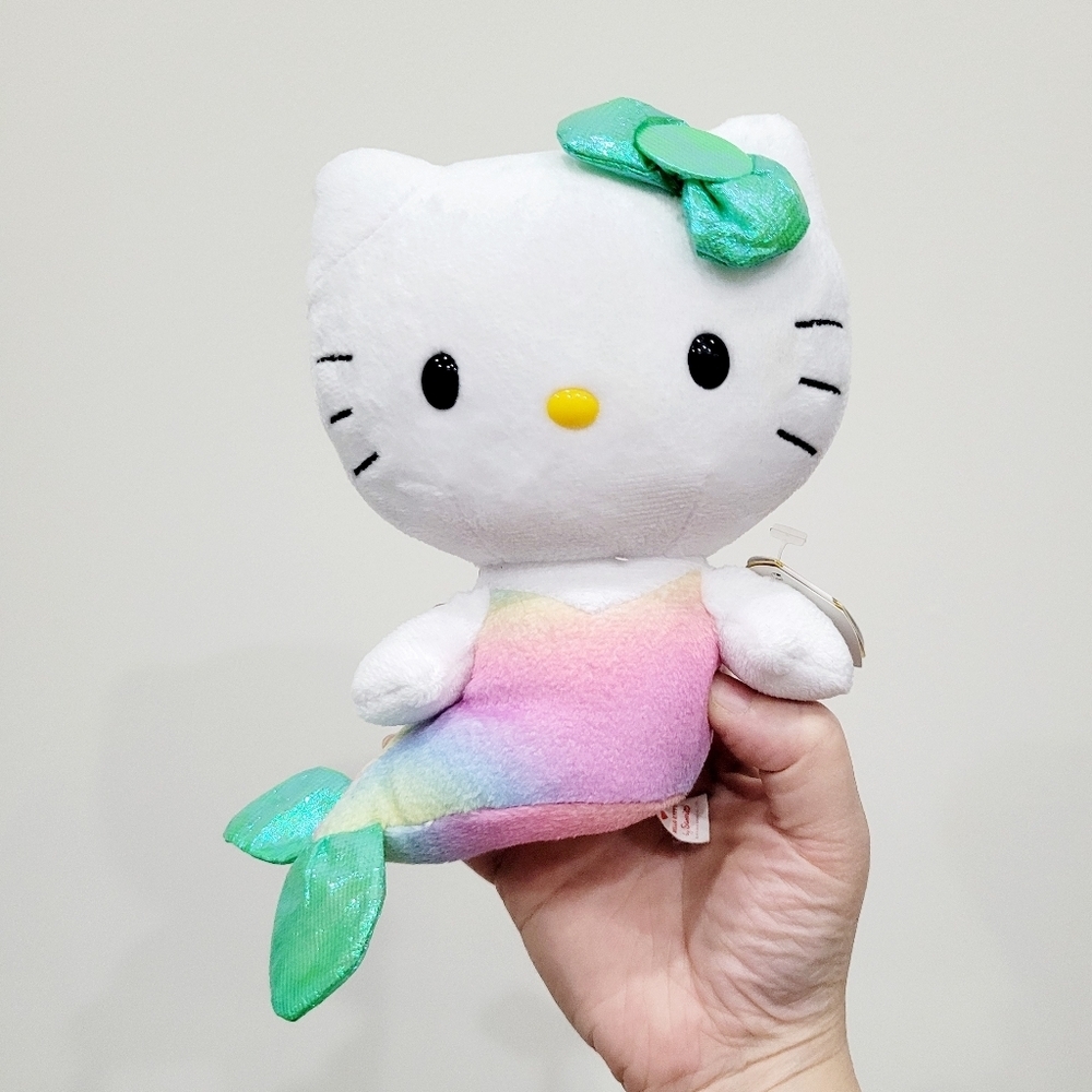 Brand New 2013 TY Beanie Hello Kitty Mermaid Plush Toy Doll 6"